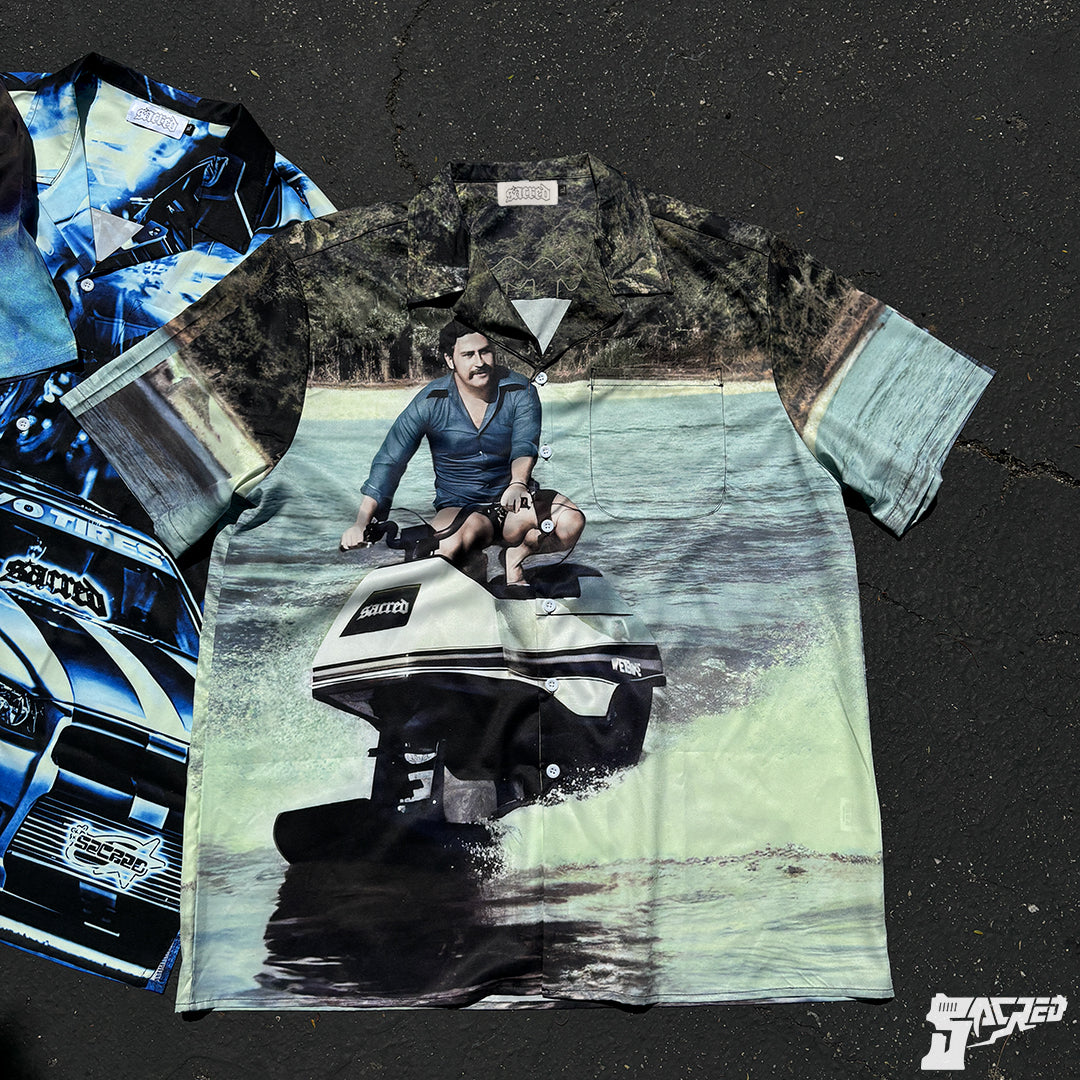 SACRED- Escobar Button Up