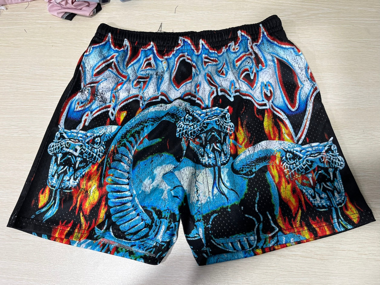 SACRED- Serpent Mesh Shorts