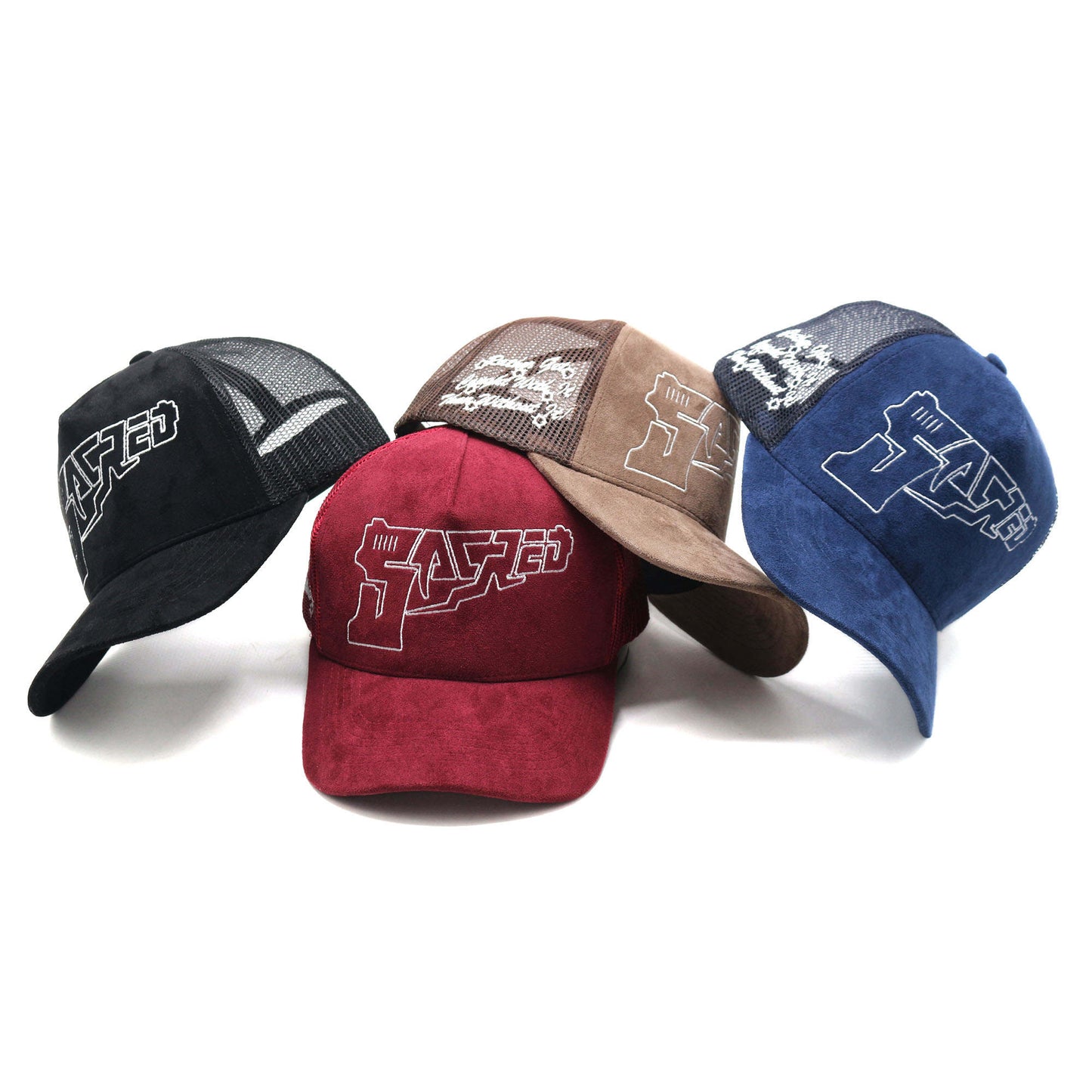 SACRED- Suede Gun Logo Hat