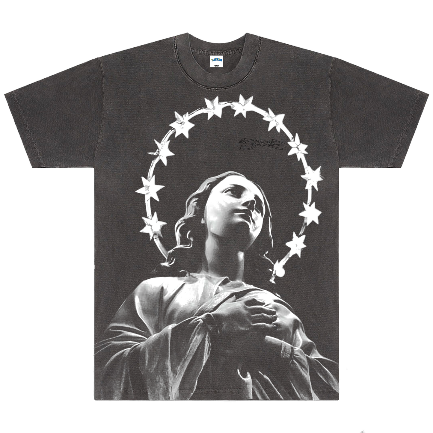 SACRED- Prayer tee (Vintage Black)