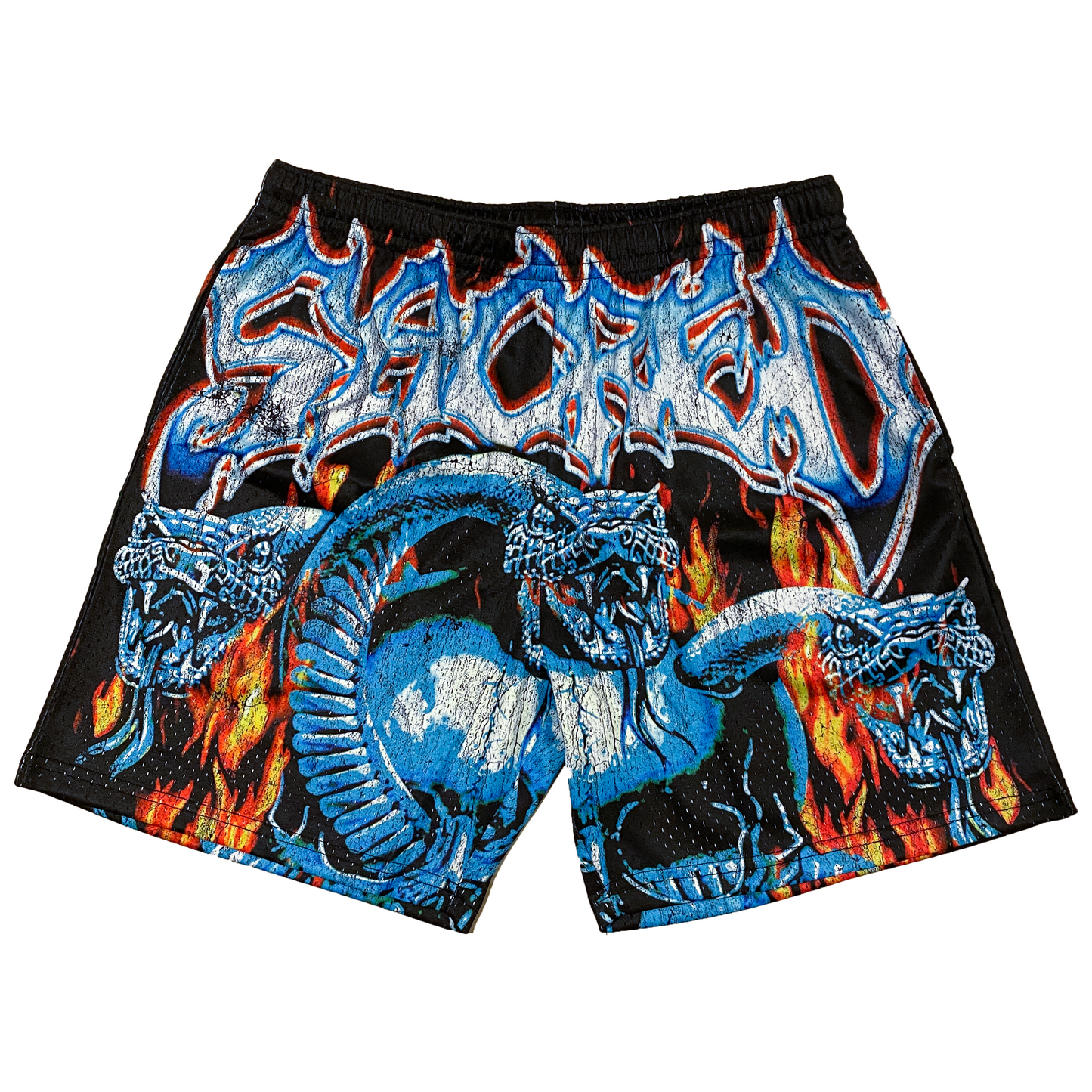 SACRED- Serpent Mesh Shorts