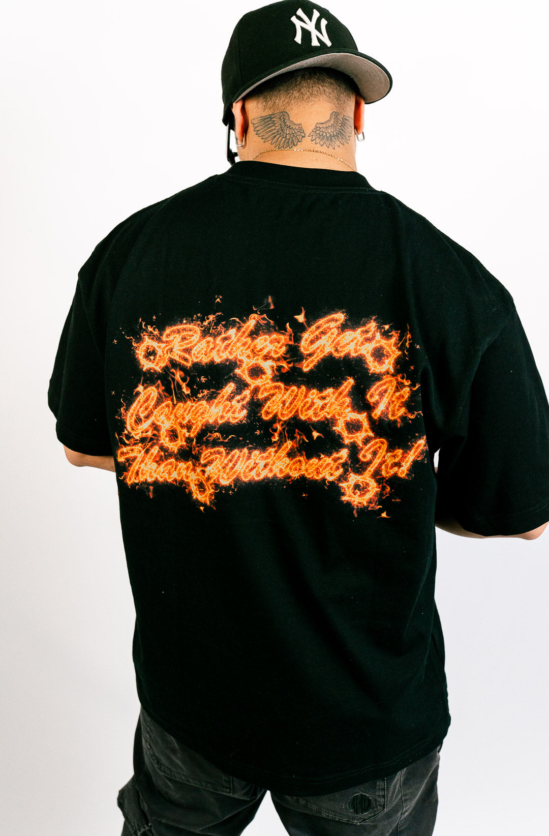 SACRED- Gun Logo Tee (Flame)