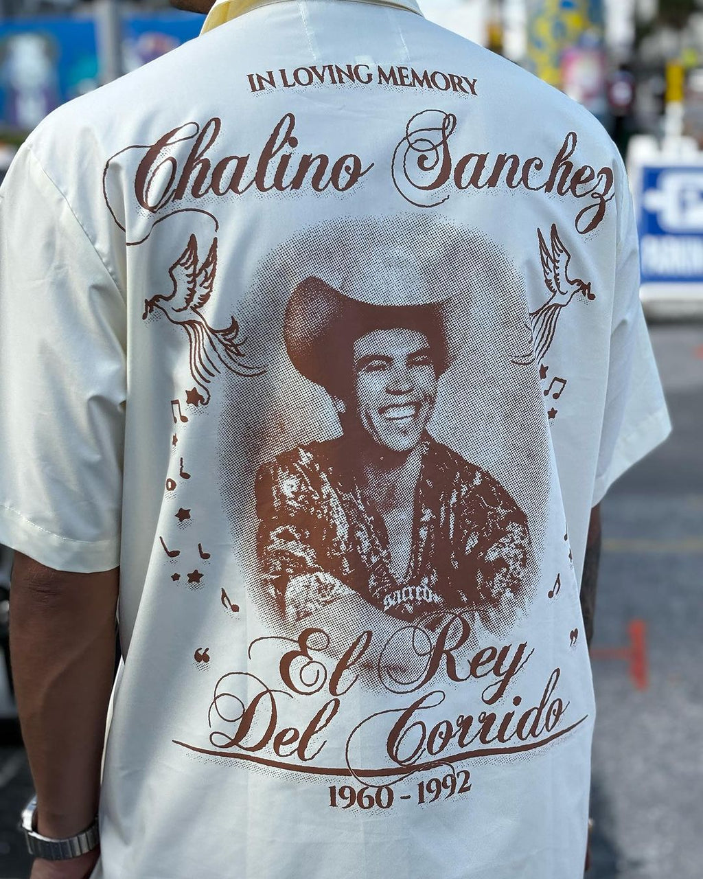 Chalino Button Up Shirt (Creme)