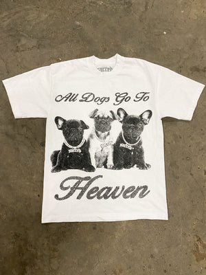 All Dogs Go To Heaven Tee V2 (White)