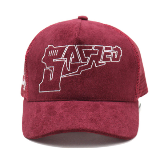 SACRED- Suede Gun Logo Hat