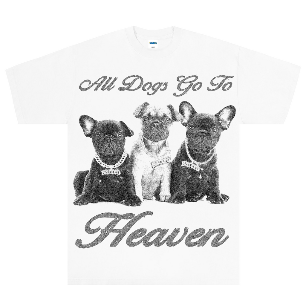 All Dogs Go To Heaven Tee V2 (White)