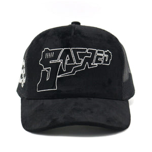 Suede Gat Logo Hat (Black)