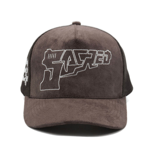 SACRED- Suede Gun Logo Hat