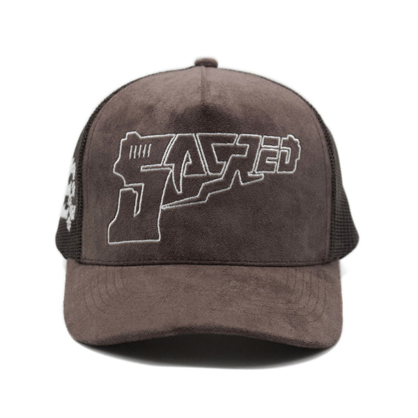 Suede Gat Logo Hat (Brown)