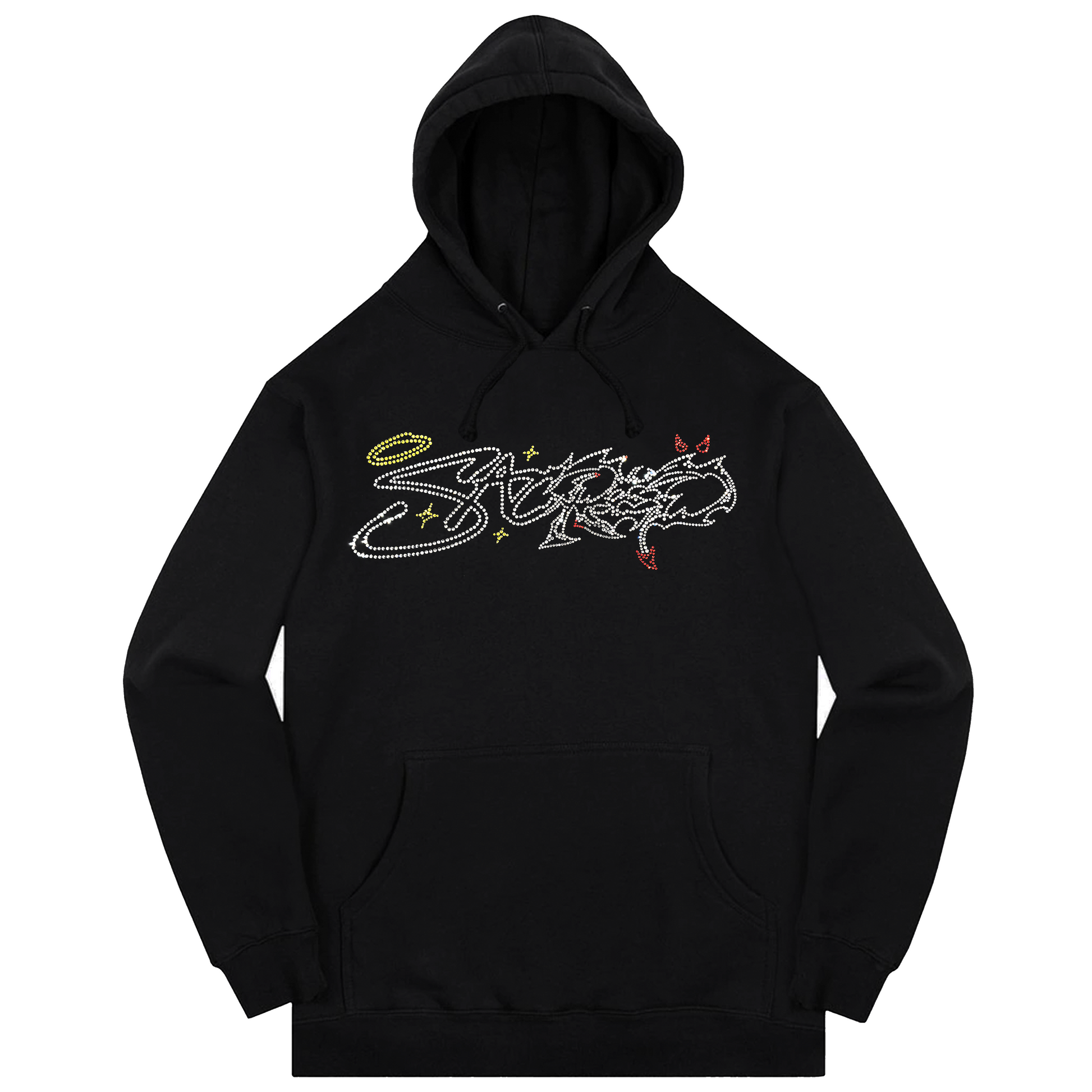 SACRED- Eternal Logo Rhinestone Pullover (Black)