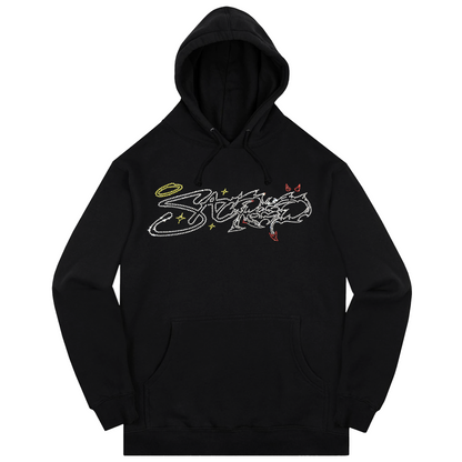 SACRED- Eternal Logo Rhinestone Pullover (Black)