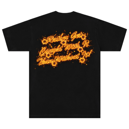 SACRED- Gun Logo Tee (Flame)