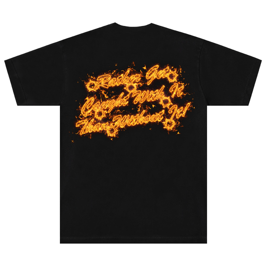 SACRED- Gun Logo Tee (Flame)
