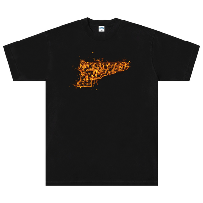 SACRED- Gun Logo Tee (Flame)