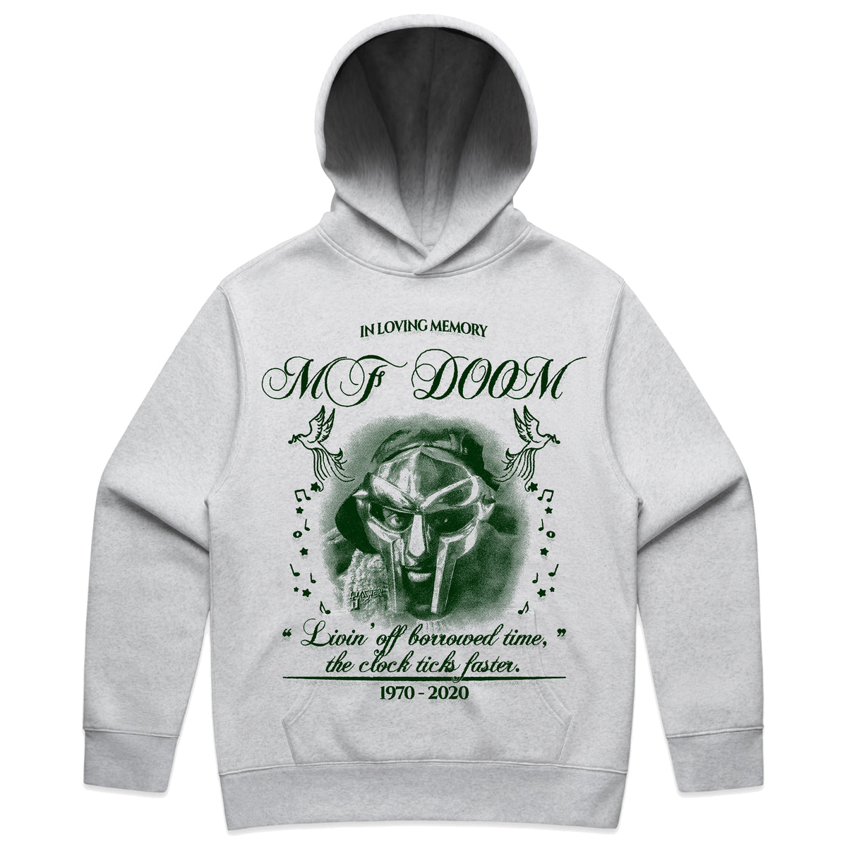 SACRED- DOOM Hoodie (Heather Grey)