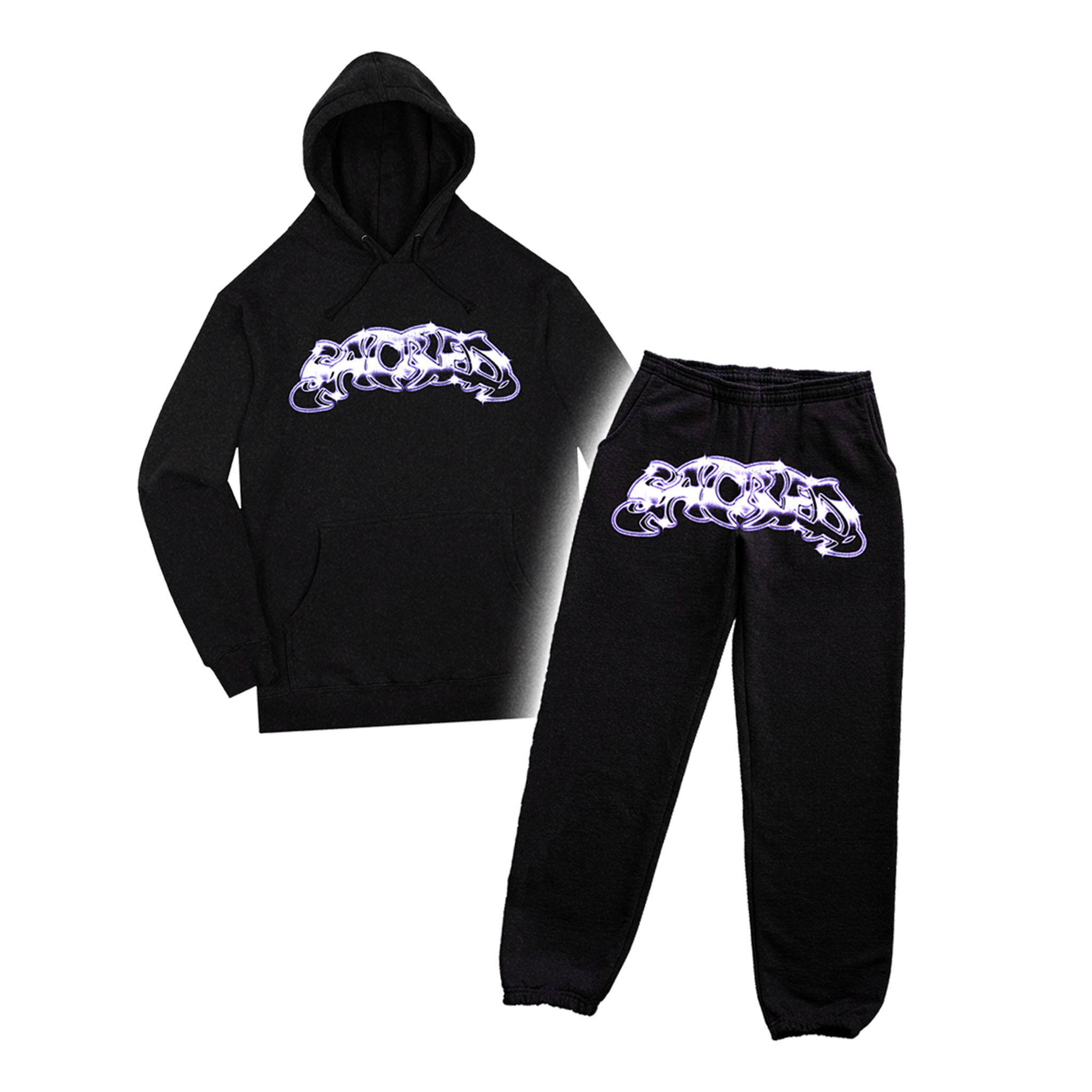 Lace By Tanaya Emblem Sweatsuit Hoodie & Sweatpants XL $250