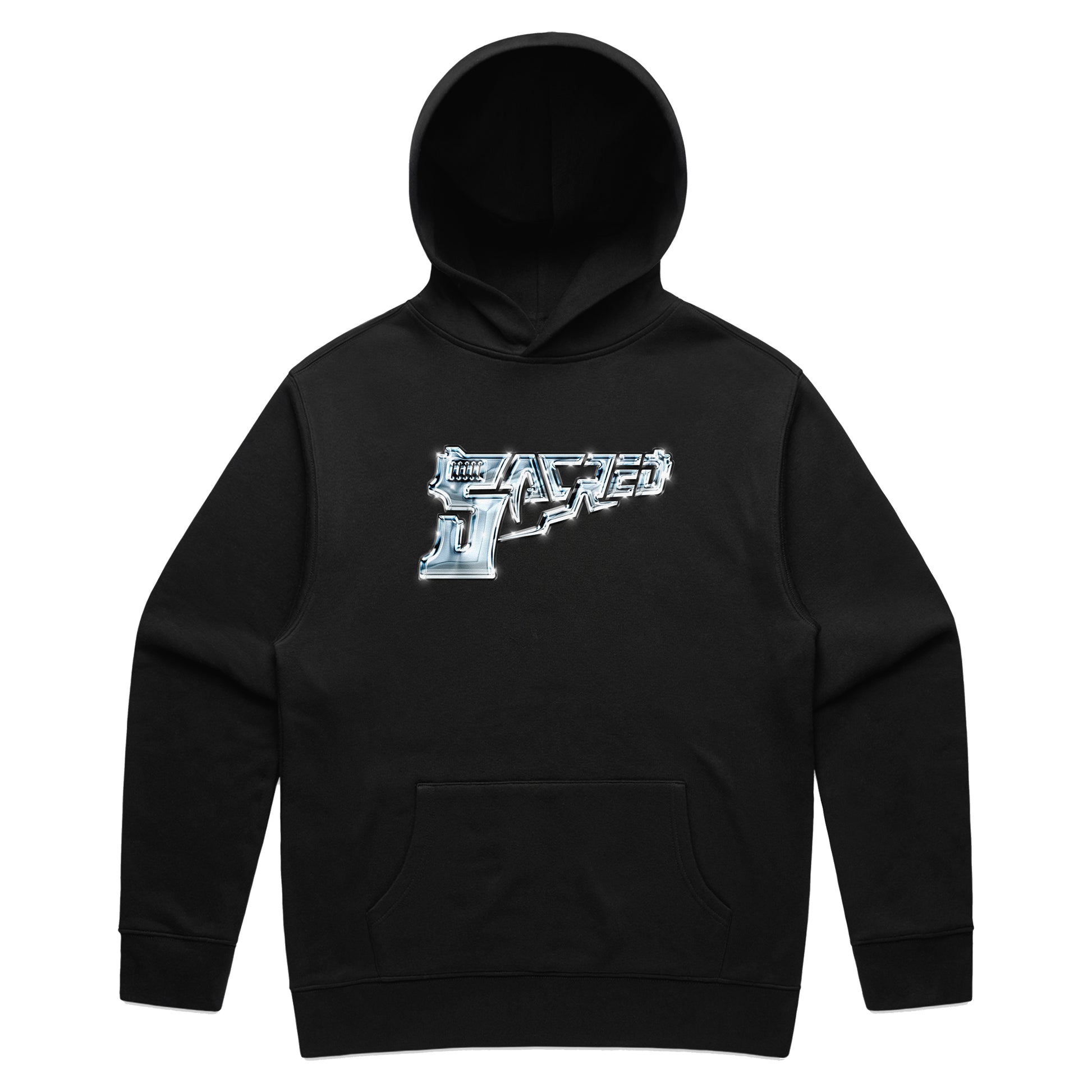 SACRED- Rather Get Caught With It Hoodie Blue Chrome (Black)