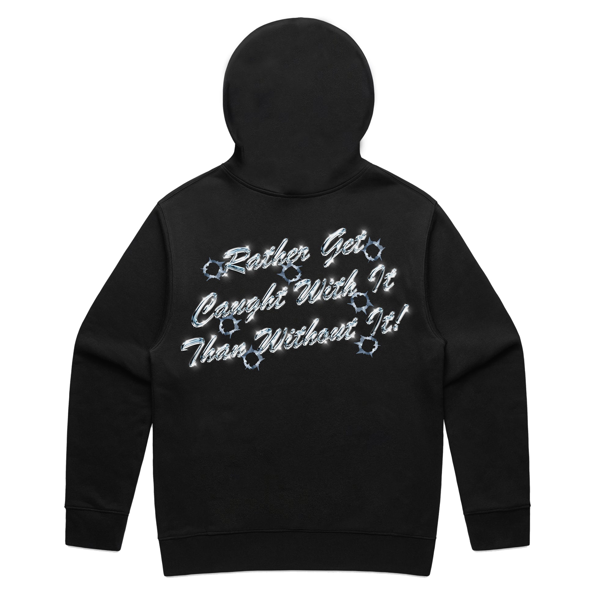 SACRED- Rather Get Caught With It Hoodie Blue Chrome (Black)