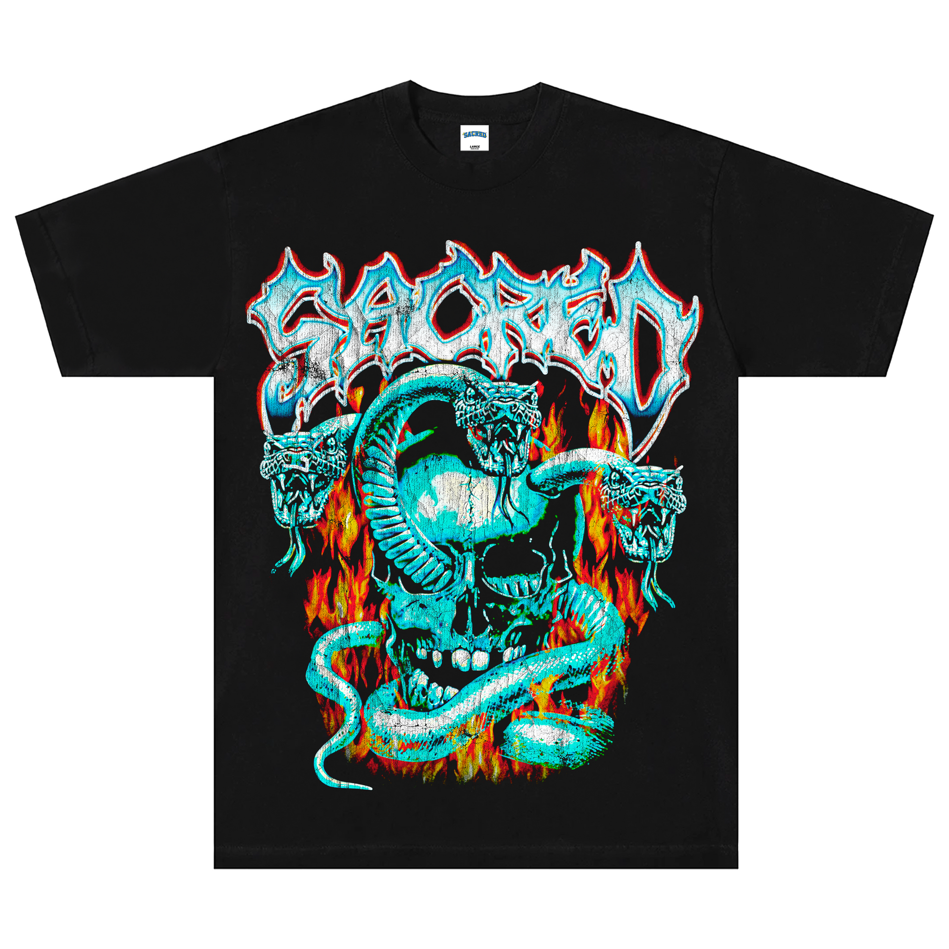 SACRED- Serpent Tee (Black)