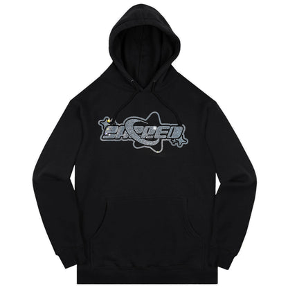 Rhinestone Superstar Logo Pullover