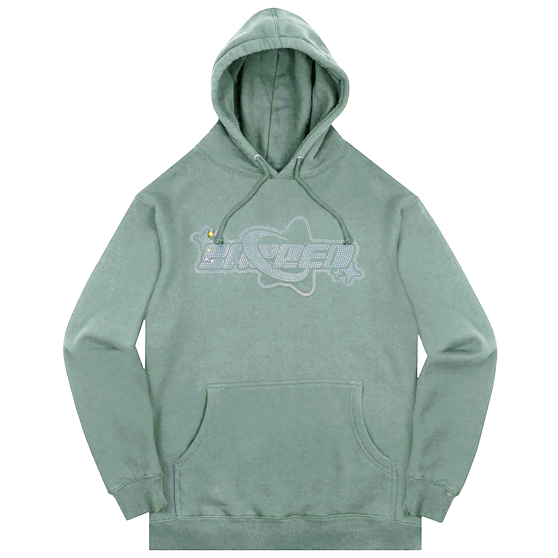 SACRED- Rhinestone Superstar Logo Pullover (Pistachio)