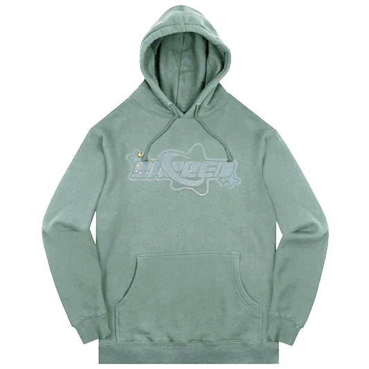 SACRED- Rhinestone Superstar Logo Pullover (Pistachio)