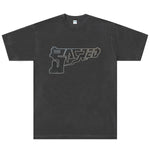 SACRED- Rhinestone Gun Logo Tee (Vintage Wash Black)