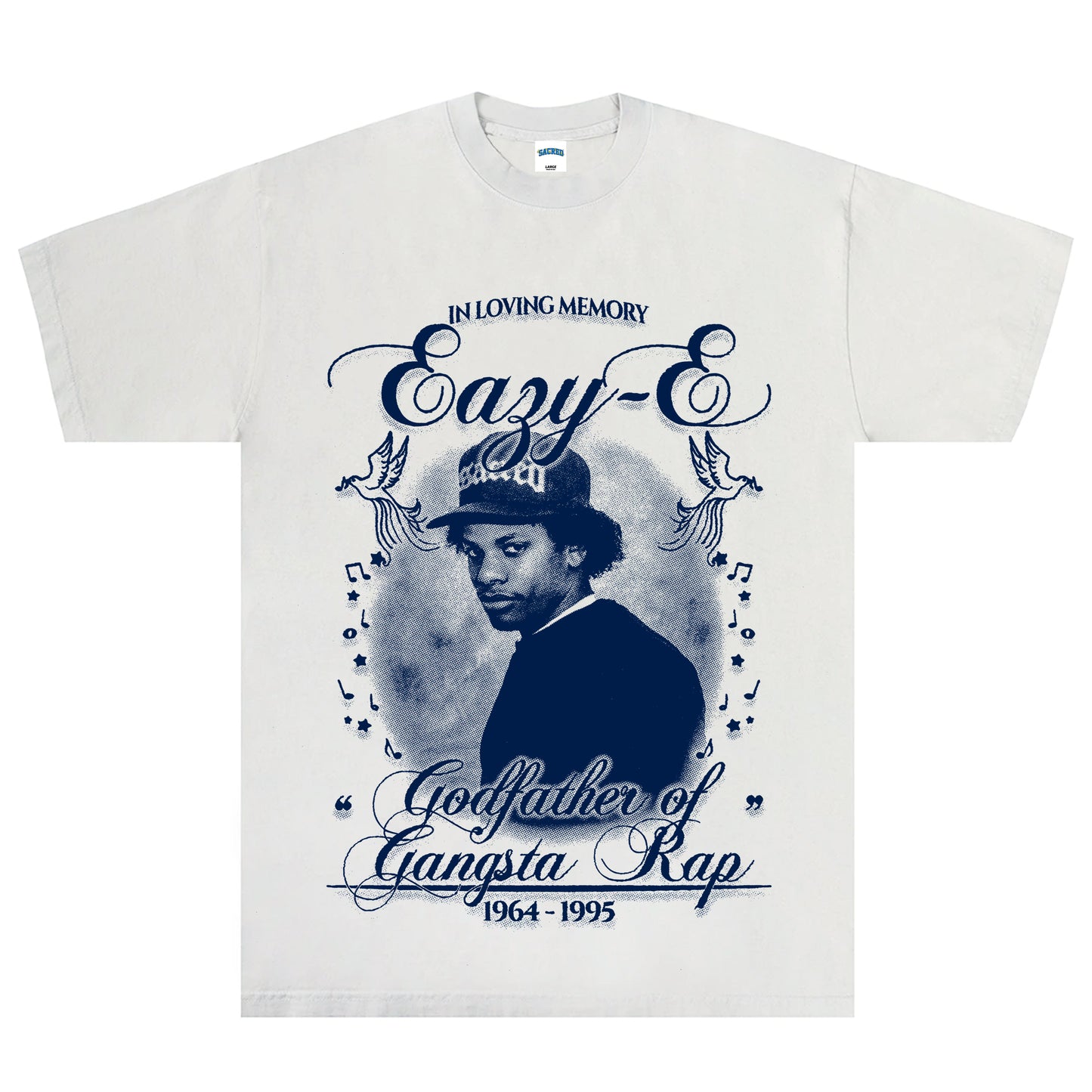 SACRED- Eazy-E Tee (Light Grey)