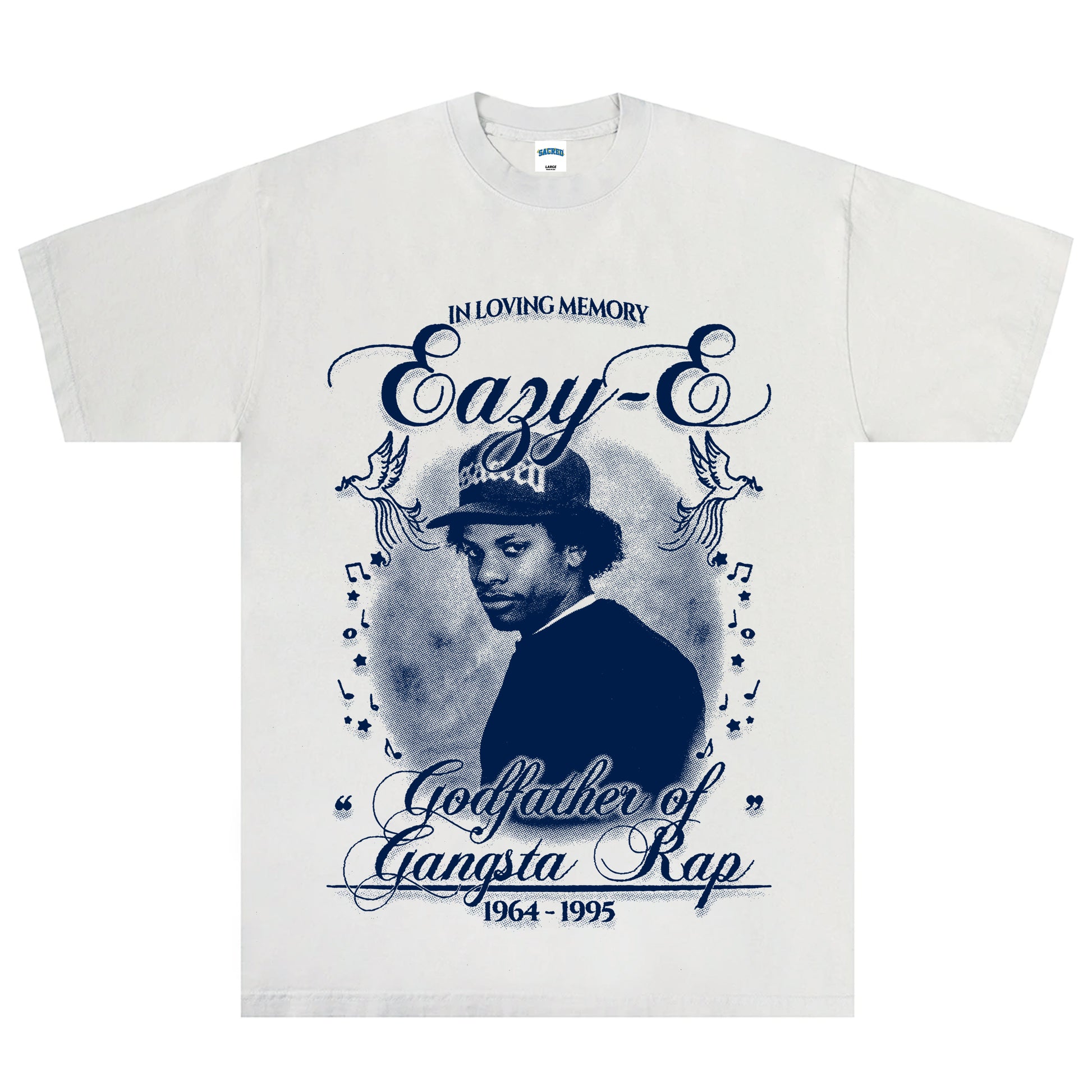 SACRED- Eazy-E Tee (Light Grey)