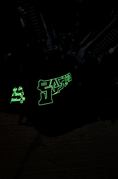 SACRED- Glow in The Dark Gat Logo Hat (Black)