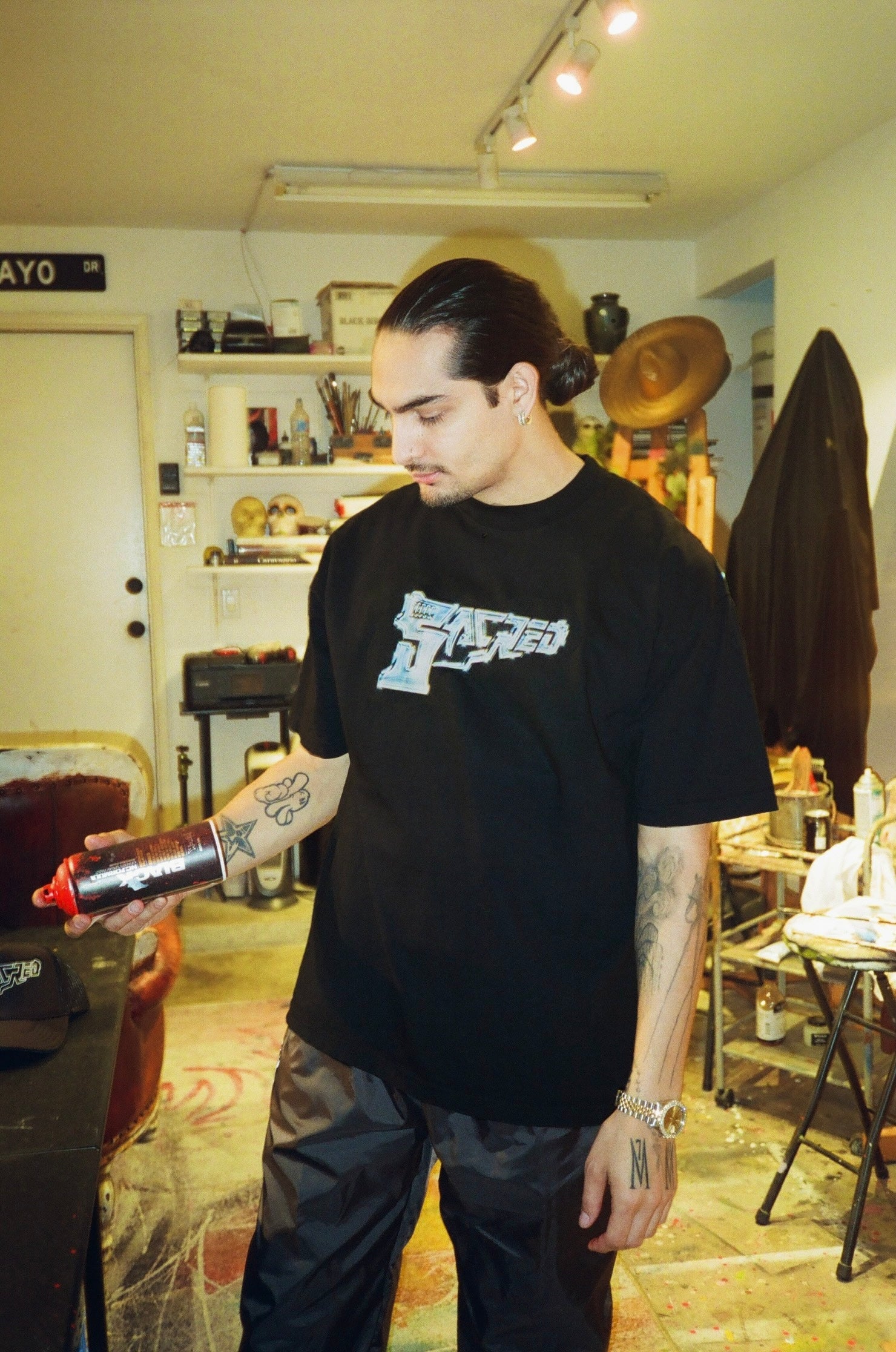 SACRED- Rather Get Caught With It Tee (Black)