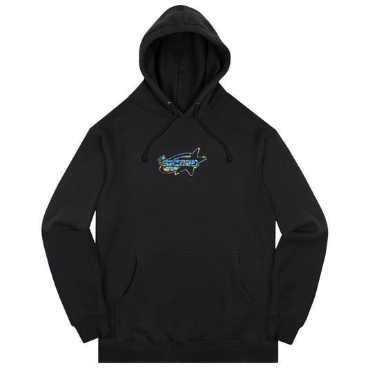 SACRED- Holographic Logo Hoodie (Black)