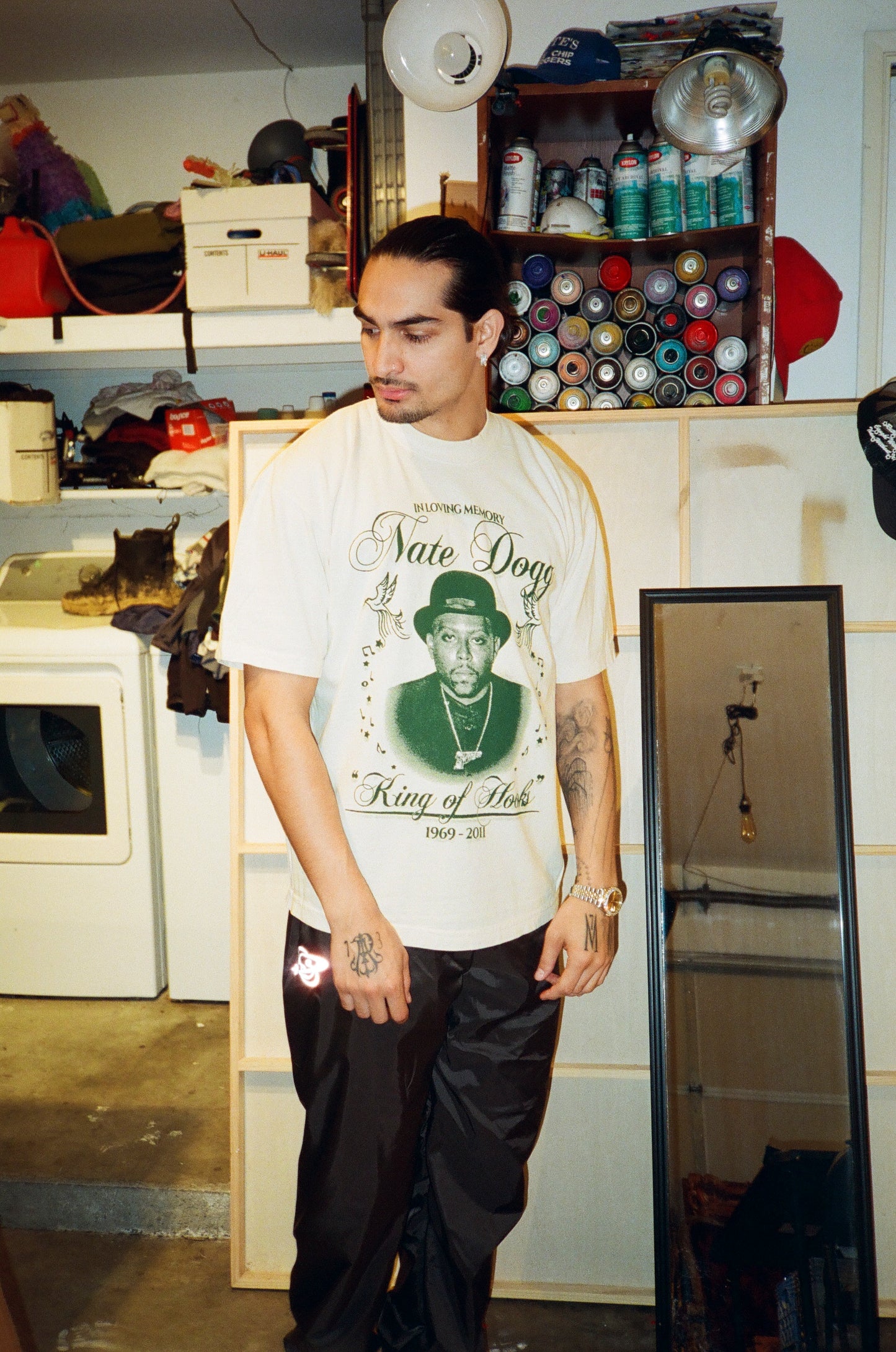 SACRED- Nate Dogg Tee (Creme)