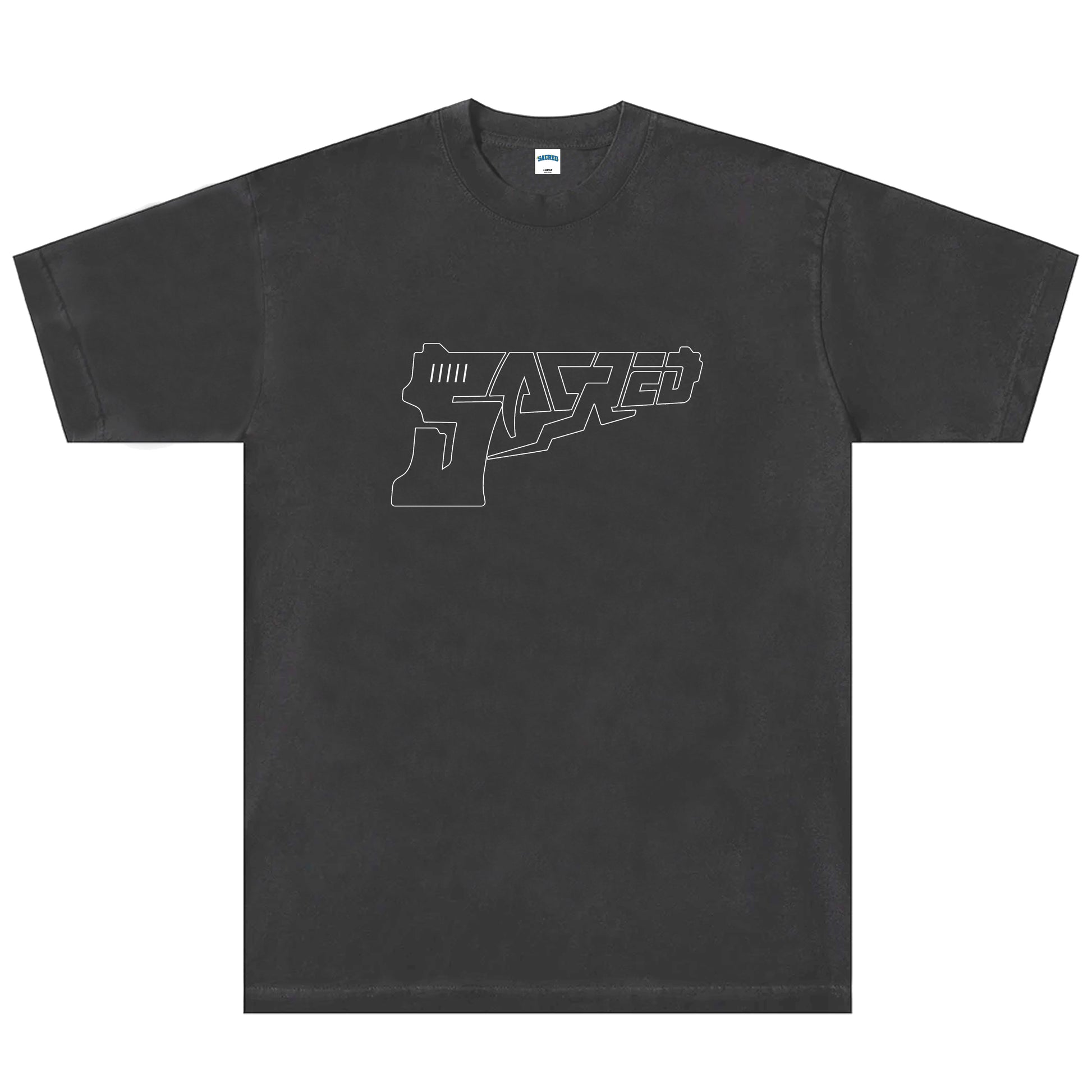 SACRED- Rather Get Caught With It Tee (Vintage Wash Black)