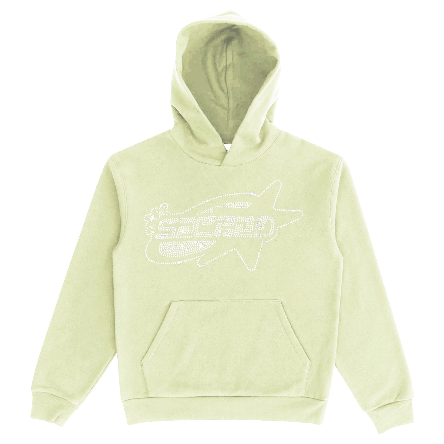 SACRED- Rhinestone Star Logo Pullover (Pistachio)