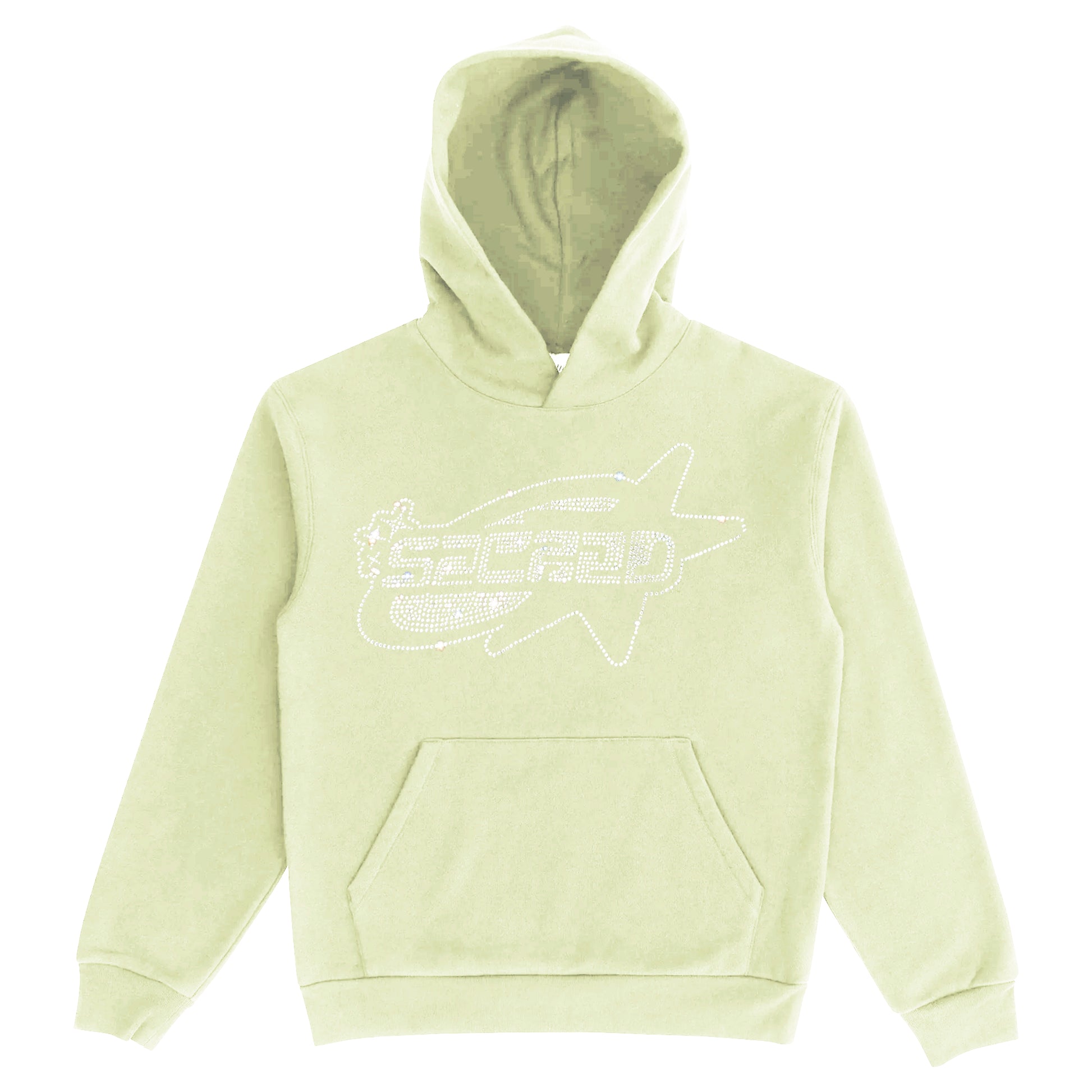 SACRED- Rhinestone Star Logo Pullover (Pistachio)