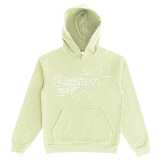 SACRED- Rhinestone Star Logo Pullover (Pistachio)