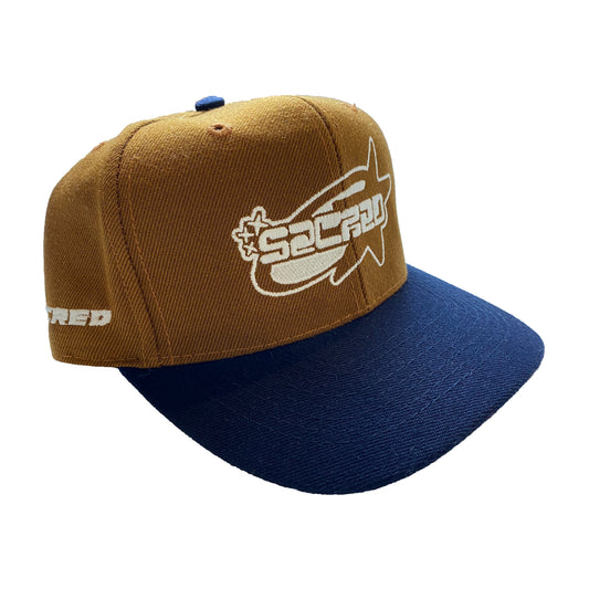 SACRED- Glow in The Dark Star Logo Hat (Navy/Tan)