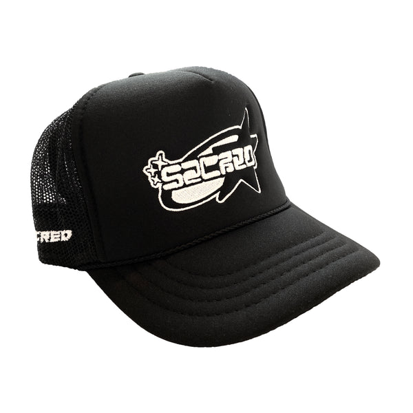 SACRED- Glow in The Dark Star Logo Hat (Black)