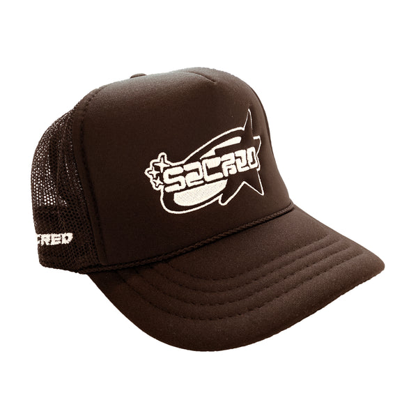 SACRED- Glow in The Dark Star Logo Hat (Brown)