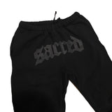 SACRED- Logo Fleece Shorts (Black)